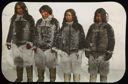 Image of Four Eskimos [Inughuit] at the Pole, Seegloo, Ootah [Odaq], Egingwah, and Ooqueeah 